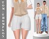 Vance White Shorts
