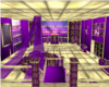 Purple and gold room