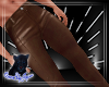 QSJ-Leather Pants Brown