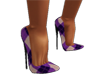 Purple Argyle Heels