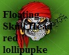 Floating Skull head red