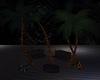 night palm tree swing