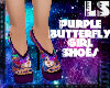 Purple Butterfly Heels