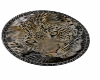 leopard rug round