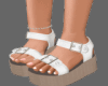 white sandals