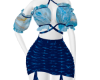 B LV Blue Dress