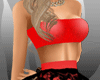 xxl sexy red black lace