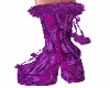 Purple Santa Boots