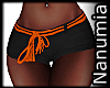 black&orange shorts