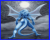 Blue Moon Dragon framed