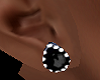 Black Tearshape Earrings