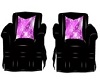 Black/Pink Chairs