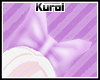 Ku~ Hair bow purple