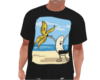 t-shirt, banana, black