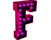 F HOLO PINK LETTER SIGN