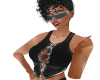 TEF BLACK CHAINED TOP