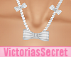 [VS]*White Bow Necklace*