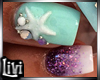Kid Aqua Mermaid Nails