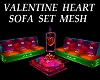 Valentine Heart Sofa Set