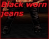 Black worn jeans