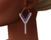 Purple Crystal Earrings