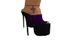 Meg Purp & Blk Heels