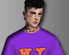 V| purple shirt