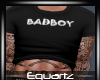 Badboy Top + Tats Blk