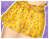 Yellow Floral Shorts