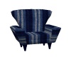 Blue Striped Chair