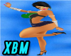 *M* Bad chick green xbm