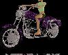purple n black bike ride