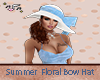 Summer Floral Bow Hat