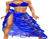 PBF*Blue Bikini W/Sarong