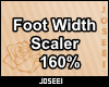 Foot Width Scaler 160%