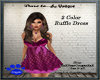 2 Color ruffle dress