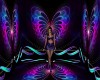 Neon Butterfly Room