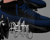 blue sneakers