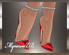 Aine Red Pumps