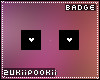 White Hearts (2) Badges