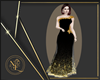 Vestido Preto & Dourado