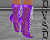 Sexy Laced Purple Boots