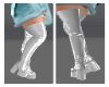 silver boots