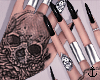 ⚓Ink Hell Nails/Silver