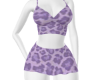 Lavender cheetah set