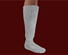 Gray Knit Socks Tall (M)