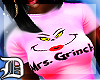 Mrs.Grinch Pink Crop