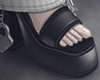 Glow sandal+socks white