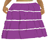 boho skirt purple & whit