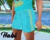 HB turquoise shorts
